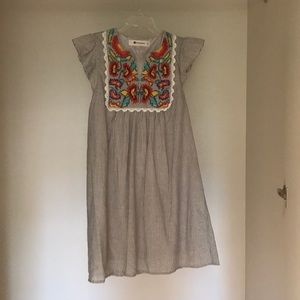 Embroidered Impeccable Pig Shift Dress